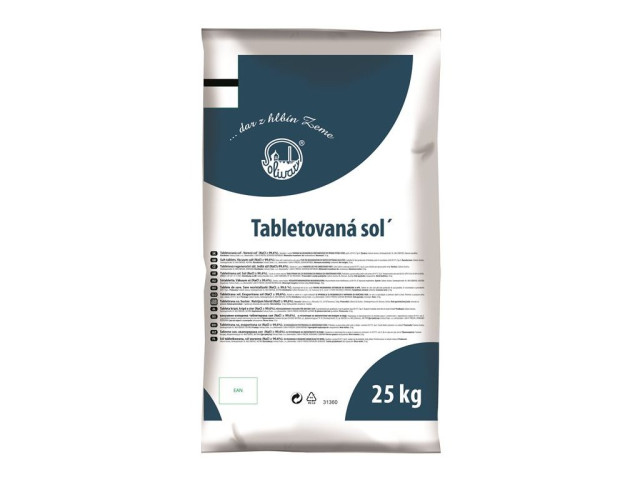 Tabletová regeneračná soľ - 25 kg pre úpravne a zmäkčovače vody