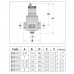 Caleffi 551 DISCAL Automatický odlučovač vzduchu 3/4" s vypúšťaním PN10