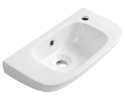 Keramická umývadlová misa KIA 49x25cm, biela