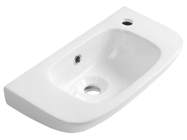 Keramická umývadlová misa KIA 49x25cm, biela