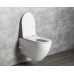 INFINITY závesná WC misa Rimless, integrovaný ventil a bidet. spŕška, 36,5x53 cm, biela