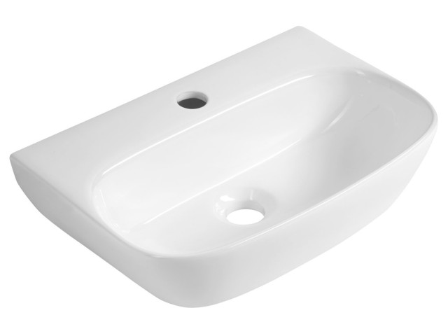 Keramická umývadlová misa FLANNY 46x31cm, biela