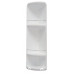 CAESAR trojposchodová rohová polička do sprchy 226x710x160 mm, ABS plast, biela