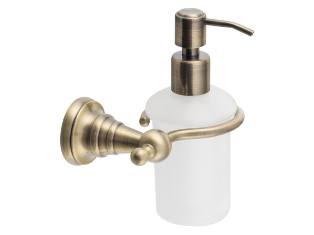 Dávkovač mydla DIAMOND, 200 ml, mliečne sklo, bronz Dávkovač mydla DIAMOND, 200 ml, mliečne sklo, bronz