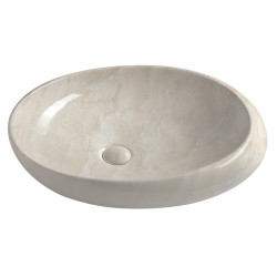 DALMA keramické umývadlo 68x44x16,5 cm, Marfil