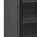Chladiaca skriňa so sklenenými dverami, čierna TEFCOLD SCU 1425 bez rámu