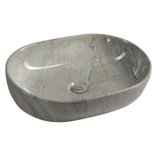 DALMA keramické umývadlo 59x42x14 cm, grigio
