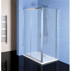 Easy Line obdĺžnikový sprchovací kút 1100x800mm L / P variant, brick sklo