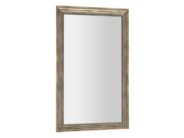 DEGAS zrkadlo v drevenom ráme 616x1016mm, čierna / starobronz