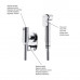 Podomietkový regulátor teploty vody pre bidetové sprchy, chróm