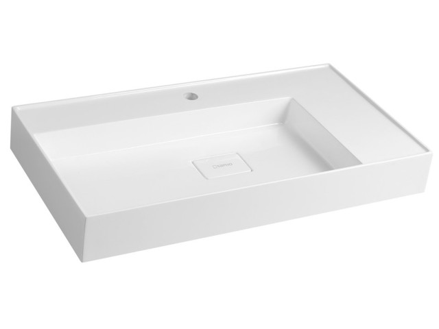 Umyvadlo GODIVA, liaty mramor, 83 x 44 cm, biele Umyvadlo GODIVA, liaty mramor, 83 x 44 cm, biele