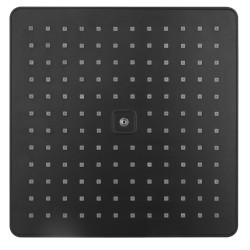 Sprchová hlavica, 300 x 300 mm, ABS/matná čierna