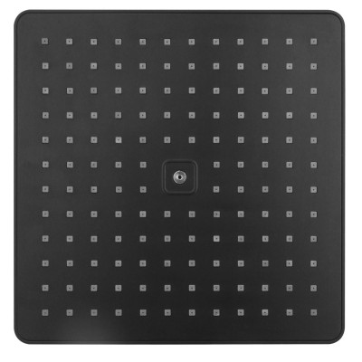 Sprchová hlavica, 300 x 300 mm, ABS/matná čierna