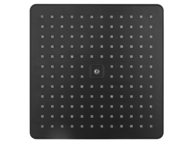 Sprchová hlavica, 300 x 300 mm, ABS/matná čierna