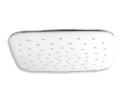 Pevná sprcha, 250x250 mm, biela-chróm