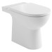 TALAMO WC kombi misa, bez okraja, 63x35,5 cm, spodný/zadný odtok, biela