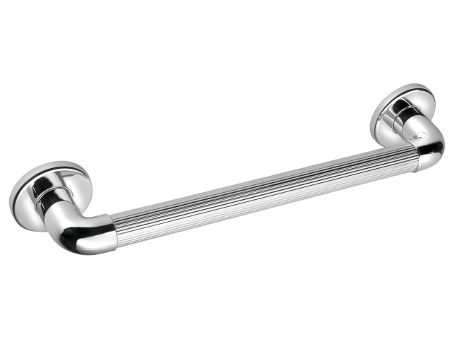 Plastová bezpečnostná rukoväť, 450 mm, chrómová