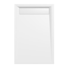 Varese sprchová vanička z liateho mramoru so záklopom, obdĺžnik 120x80x4cm, biela