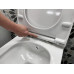Závesné WC AVVA CLEANWASH, integrovaná batéria a bidetová sprcha so skrytou nádržkou a tlačidlom Schwab, biela farba