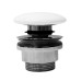 GSI umývadlová výpusť 5/4“, click-clack, keramická zátka, biela