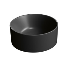 KUBE X keramické umývadlo na dosku, priemer 32cm, čierna mat