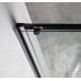 SIGMA SIMPLY BLACK štvorcový sprchovací kút 900x900 mm, rohový vstup, číre sklo