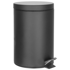 SIMPLE LINE odpadkový koš kulatý 12l, černá mat