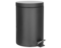 SIMPLE LINE odpadkový koš kulatý 12l, černá mat