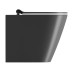 KUBE X WC misa stojaca, Swirlflush, 36x55cm, spodný/zadný odpad, čierna dual-mat