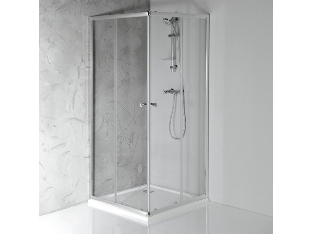 AGGA štvorcová sprchová zástena 900x900mm, číre sklo