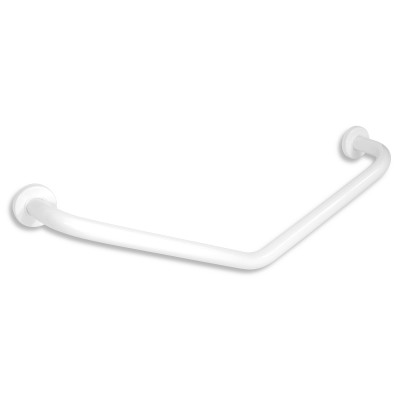 Uhlové držadlo s krytkami 400x400mm bielej