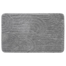 Kúpeľňová rohož RIST, 50 x 80 cm, 100 % polyester, protišmyková, sivá Kúpeľňová rohož RIST, 50 x 80 cm, 100 % polyester, protišmyková, sivá