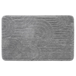 Kúpeľňová rohož RIST, 50 x 80 cm, 100 % polyester, protišmyková, sivá