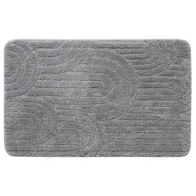 Kúpeľňová rohož RIST, 50 x 80 cm, 100 % polyester, protišmyková, sivá