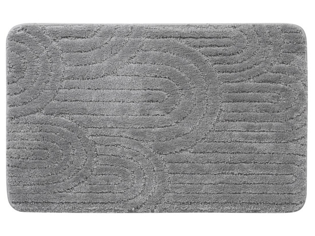 Kúpeľňová rohož RIST, 50 x 80 cm, 100 % polyester, protišmyková, sivá