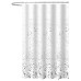 Sprchový záves 180x180cm, polyester, biely, špliechance