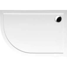 RENA R sprchová vanička z liateho mramoru, štvrťkruh 120x90x4cm, R550, pravá, bie