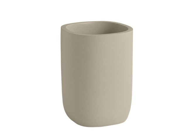 YLENIA stojaca sklenená pohár, tortora