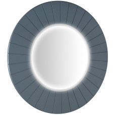 LUMIRO STRIP okrúhle zrkadlo s LED osvetlením v ráme ø 90 cm, sienna LUMIRO STRIP okrúhle zrkadlo s LED osvetlením v ráme ø 90 cm, sienna