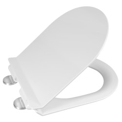 Toaletné sedadlo CARLO, SLIM, Soft Close, Easy Take, biele