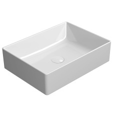 KUBE X keramické umývadlo na dosku, 50x37 cm, biela ExtraGlaze