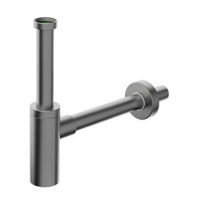 INOXMATER sifón k umývadlu 5/4", odtok 32 mm, nerezová oceľ/gun metal INOXMATER sifón k umývadlu 5/4", odtok 32 mm, nerezová oceľ/gun metal