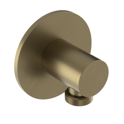 Sprchová výtoková armatúra, okrúhla, matná zlatá Sprchová výtoková armatúra, okrúhla, matná zlatá