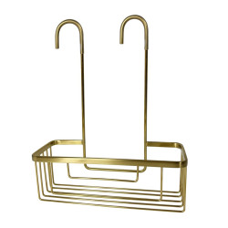 SMART závesný organizér do sprchy, napájaný batériami, 300 x 375 x 120 mm, matná zlatá farba