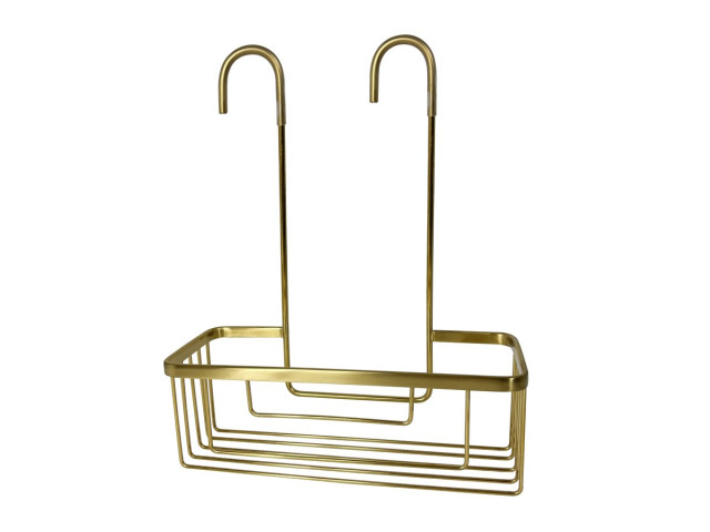 SMART závesný organizér do sprchy, napájaný batériami, 300 x 375 x 120 mm, matná zlatá farba