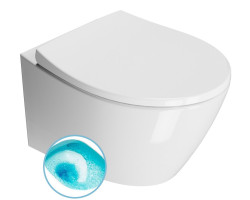 MODO závesná WC misa, Swirlflush, 37x52cm, biela ExtraGlaze
