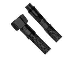 Flexibilná hadica z nehrdzavejúcej ocele M10x3/8“, 60 cm, čierna matná