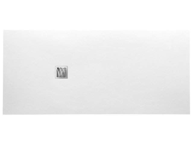 MITIA sprchová vanička z litého mramoru, obdélník 140x90x3 cm, bílá