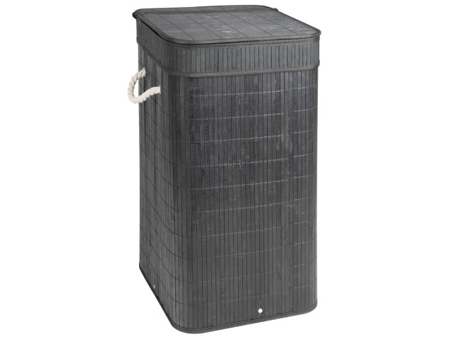 Koš na bielizeň TATAMI 35,5 x 63 x 35,5 cm, čierny/biely