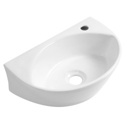 Keramická umývadlová misa LIZA 40x27cm, biela